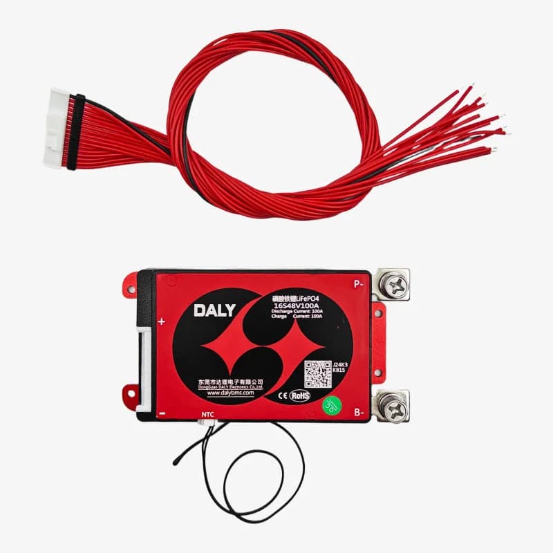 DALY LiFePO4 16S 48V 100A Waterproof Battery Management System - BMS Protection Board