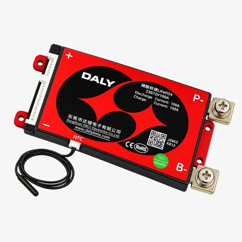 DALY LiFePo4 23S 72V 100A Waterproof Battery Management System - BMS Protection Board