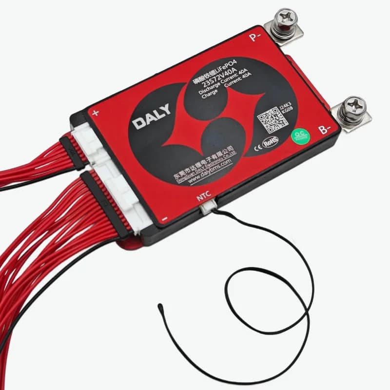 DALY LiFePo4 23S 72V 40A Waterproof Battery Management System - BMS Protection Board