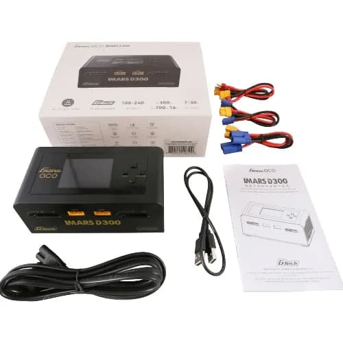 Gens ace iMars D300 Plus G-Tech Channel AC/DC 300W/700W RC Battery Charger Black