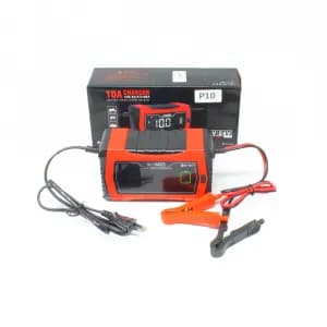 HTRC P10 12V-24V 10A Smart Car Battery Charger for Lifepo4 Lithium Lead-Acid GEL AGM Battery