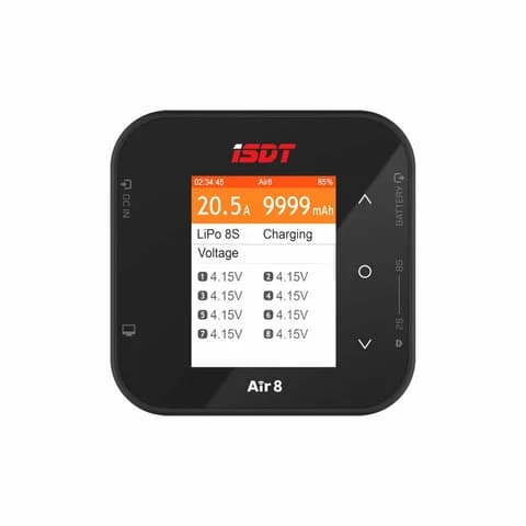 ISDT Air8 Smart Lipo Charger,DC 500W 20A Balance Charger for 1-8S Lipo Batteries