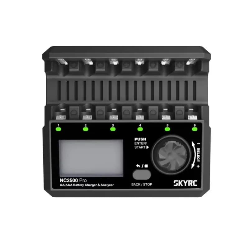 SkyRC NC2500 Pro 6-Slot Battery Charger & Analyzer