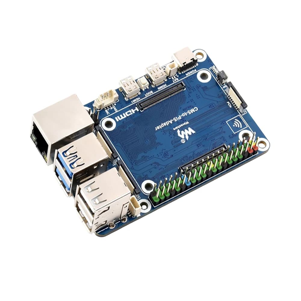 Waveshare CM5 To Pi 5 Adapter Board For Raspberry Pi 5