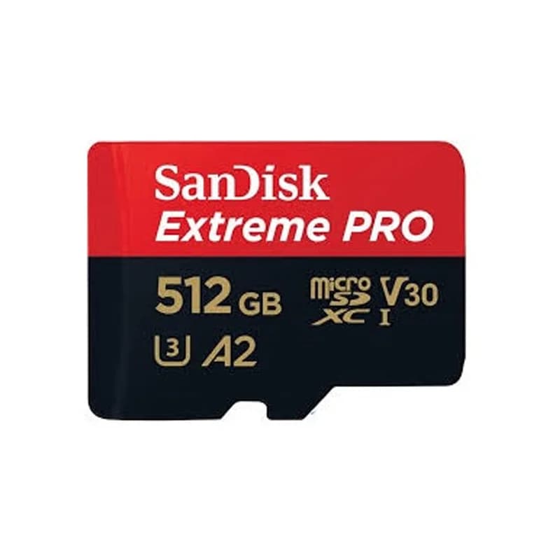 SanDisk V30 Extreme Pro 512GB microSDXC Card with 200MB/s Read, 140MB/s Write