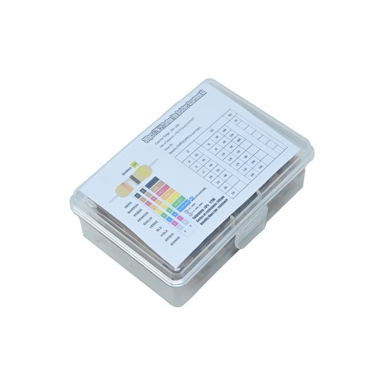 300PCS 30 Values 1/2W Carbon Film Resistors Kit 5% Metal Resistors Set 10-1M Ohm