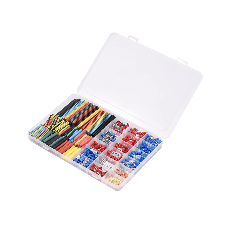 660+pcs Heat Shrink & Crimp Terminal Combo Kit – Sleeves(328) + Connectors(335+)
