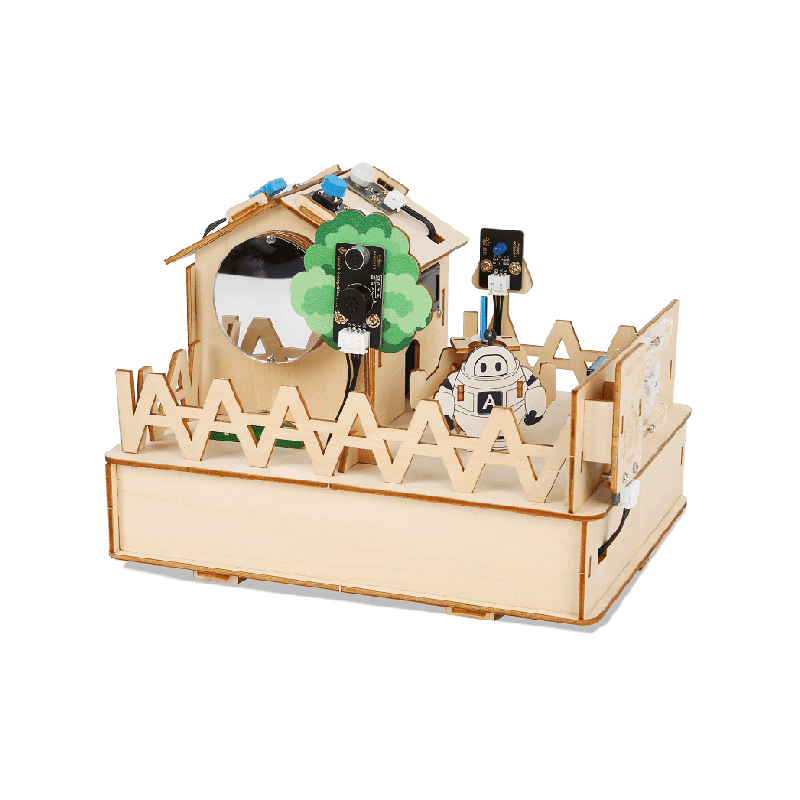 ACEBOTT Easy-Plug ESP32 Smart Home Starter Kit Wooden House IoT Wifi APP