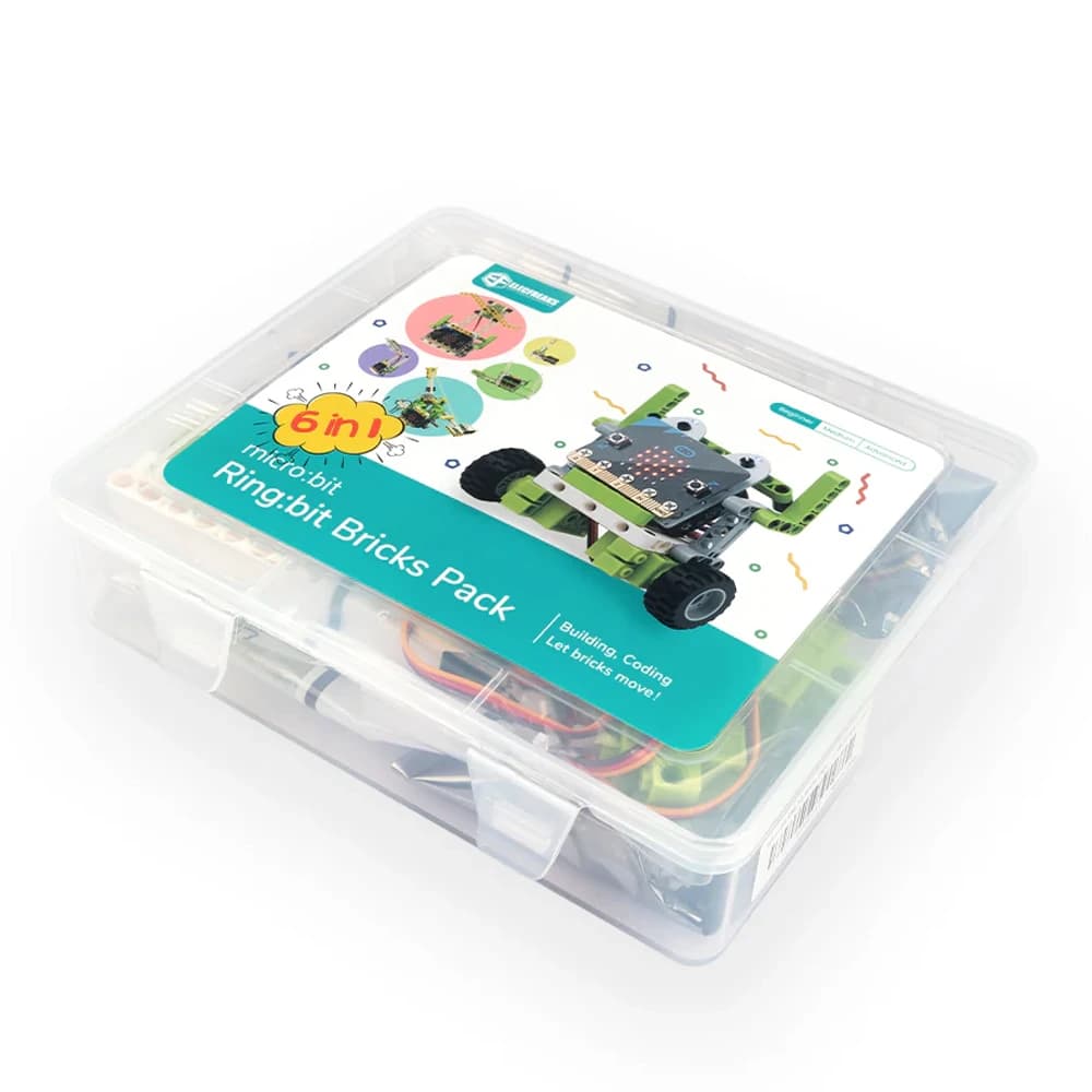 ELECFREAKS micro:bit Beginner Learning Kit - Ring:bit 6-in-1 Bricks Pack