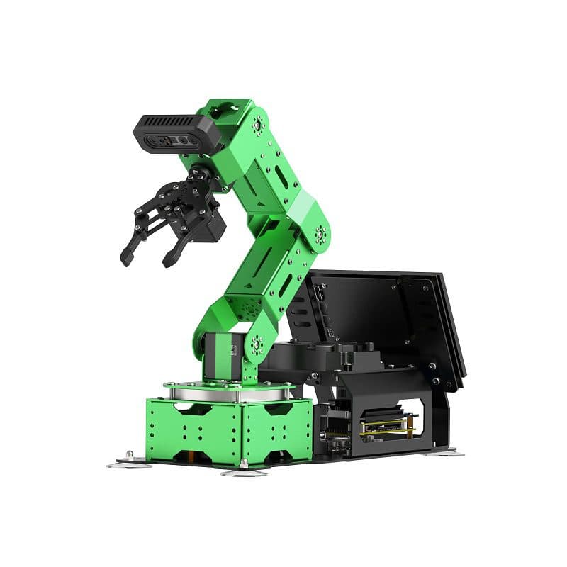 Hiwonder JetArm ROS1/ROS2 3D Vision Robot Arm, with Multimodal AI Model (ChatGPT), AI Voice Interaction and Vision Recognition, Tracking & Sorting, starter kit Without Jetson Controller