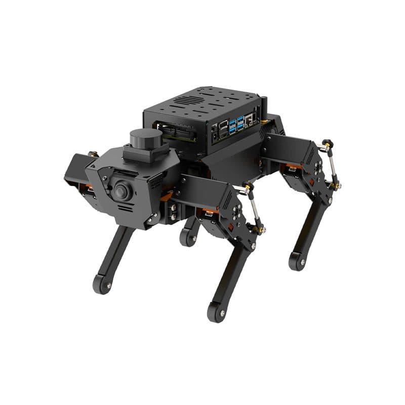 Hiwonder ROSPug Quadruped Bionic Robot Dog Powered by Jetson Nano ROS Open Source Python Programming
