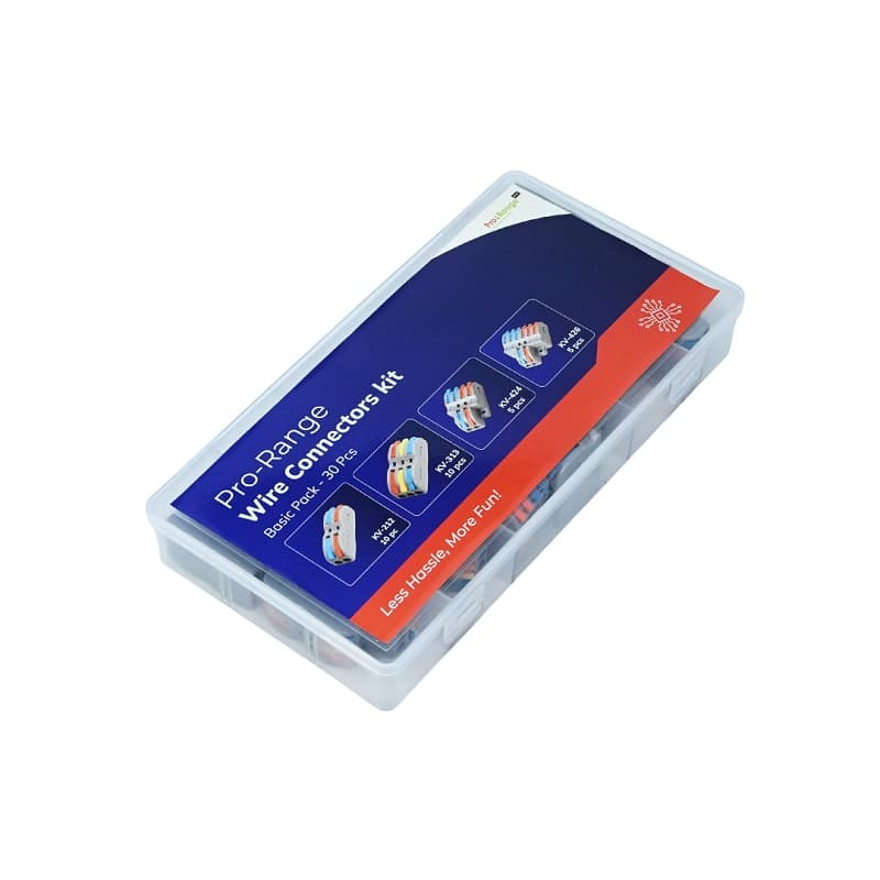 Pro-Range 30pcs Quick Wire Terminal Connector Kit Universal Push-to-Connect Quick Splitter (Basic Pack)