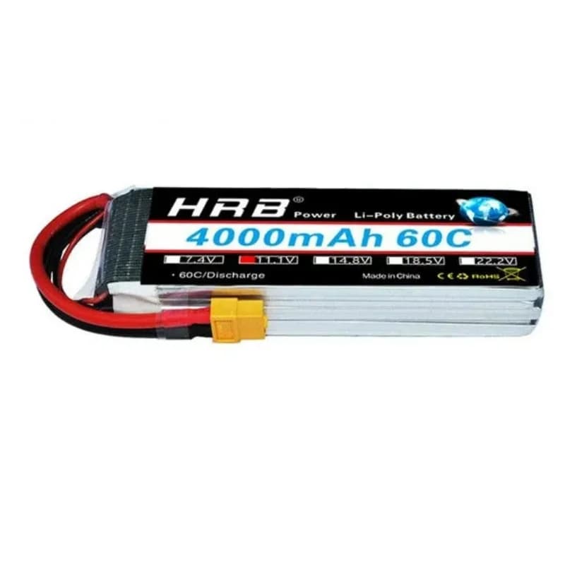 HRB 3S 4000mAh Lipo Battery 11.1V 60C RC with XT60 Plug