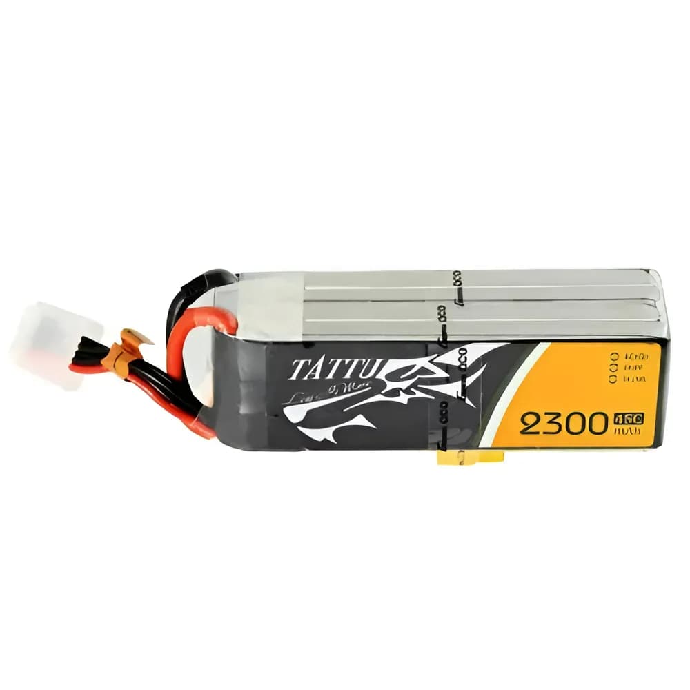 TATTU 2300mAh 14.8V 45C 4S1P Lipo Battery with XT60 Plug for UAV Drones