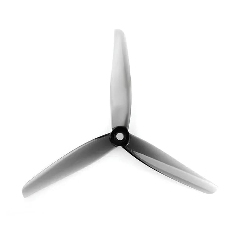 HQProp 6X2.5X3 Light Grey (2CW+2CCW)-Poly Carbonate Triblade Propeller
