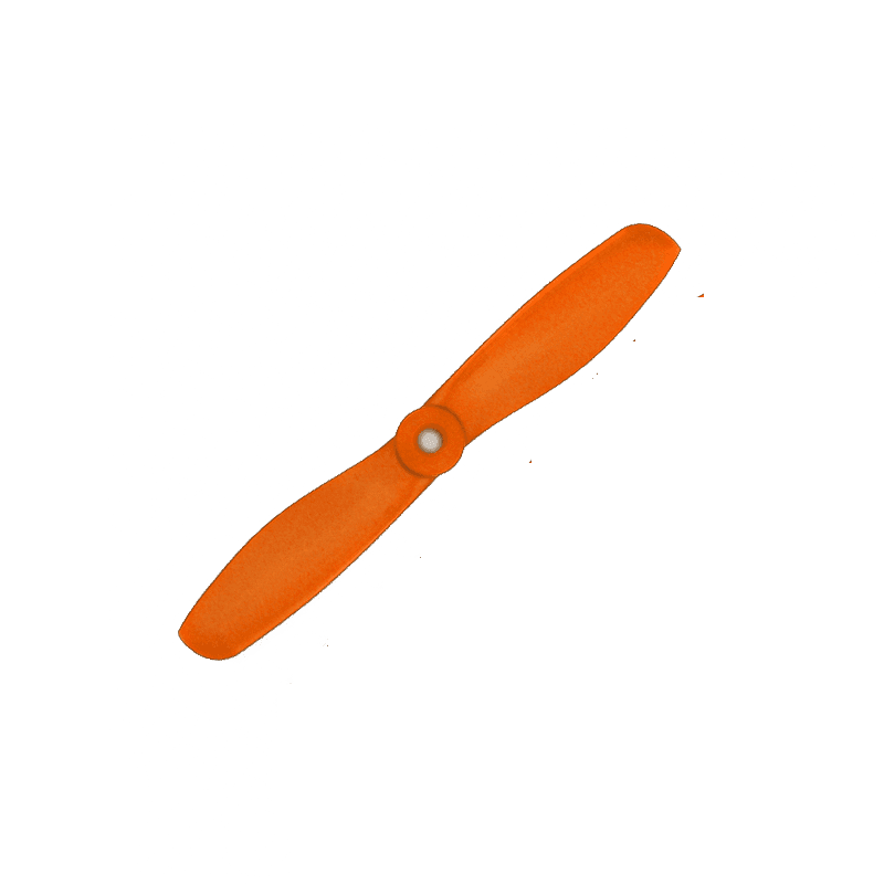 Pro-Range Propellers 2pairs Polycarbonate Bullnose Orange