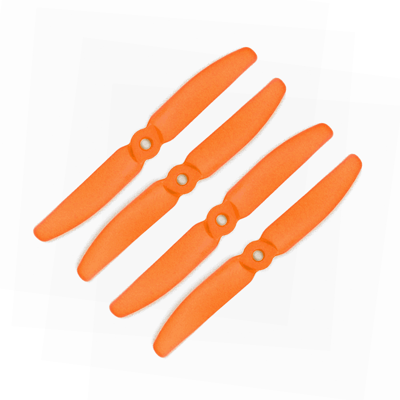 Orange HD Propellers 5040(5X4.0) Glass Fiber Nylon Props Orange 2CW+2CCW-2pairs