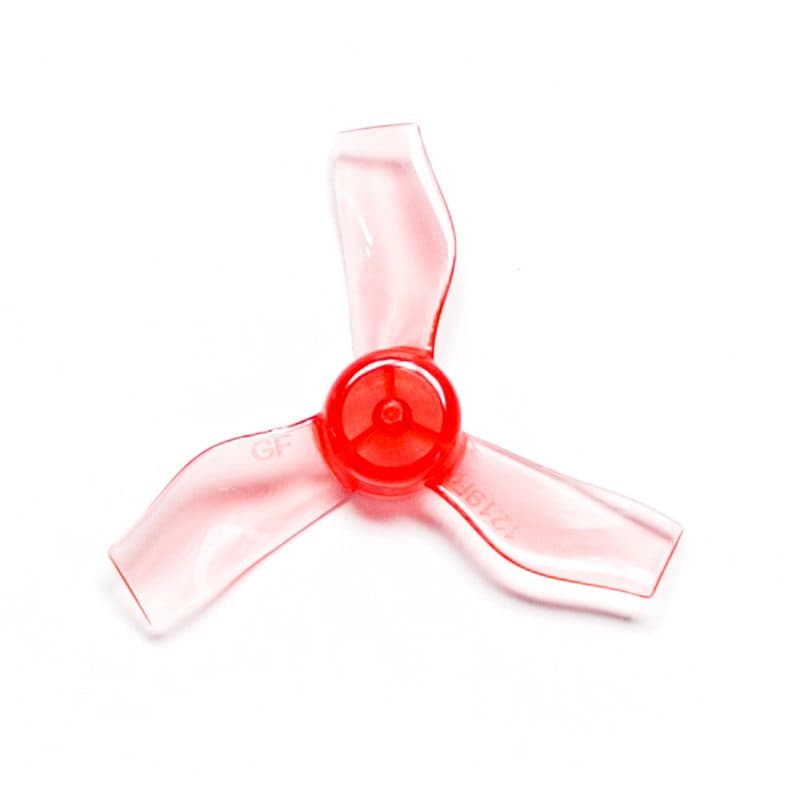 Pro-Range Propellers 31mm 1219 PC 3 Blade 0.8mm Propellers 4CW+4CCW- Clear Red