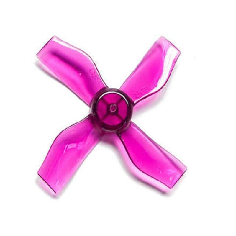Pro-Range Propellers 31mm 1220 PC 4 Blade 0.8mm Propellers 4CW+4CCW- Clear Purple