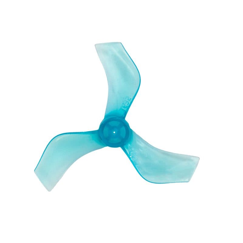 Pro-Range Propellers 40mm 1635 PC 3 Blade 1mm Propellers 4CW+4CCW- Clear Blue (Single Hole)