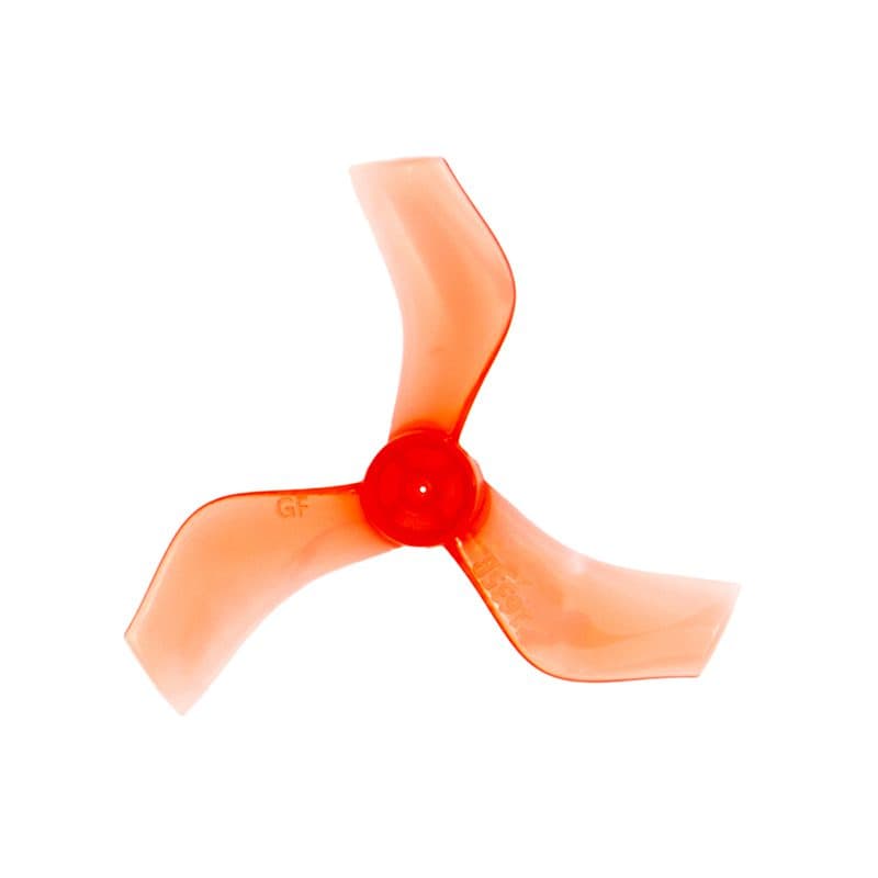 Pro-Range Propellers 40mm 1635 PC 3 Blade 1.5mm Propellers 4CW+4CCW- Clear Red (Single Hole)