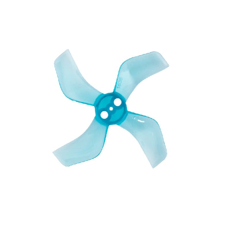 Pro-Range Propellers 40mm 1636 PC 4 Blade 1.5mm Propellers 4CW+4CCW- Clear Blue