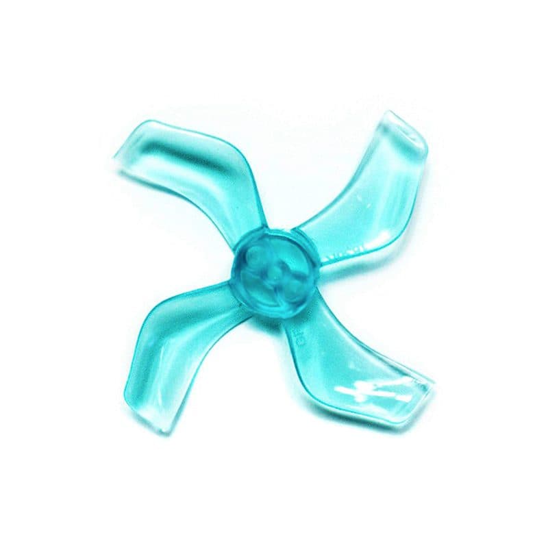 Pro-Range Propellers 40mm 1636 PC 4 Blade 1.5mm Propellers 4CW+4CCW- Clear Blue (Single Hole)