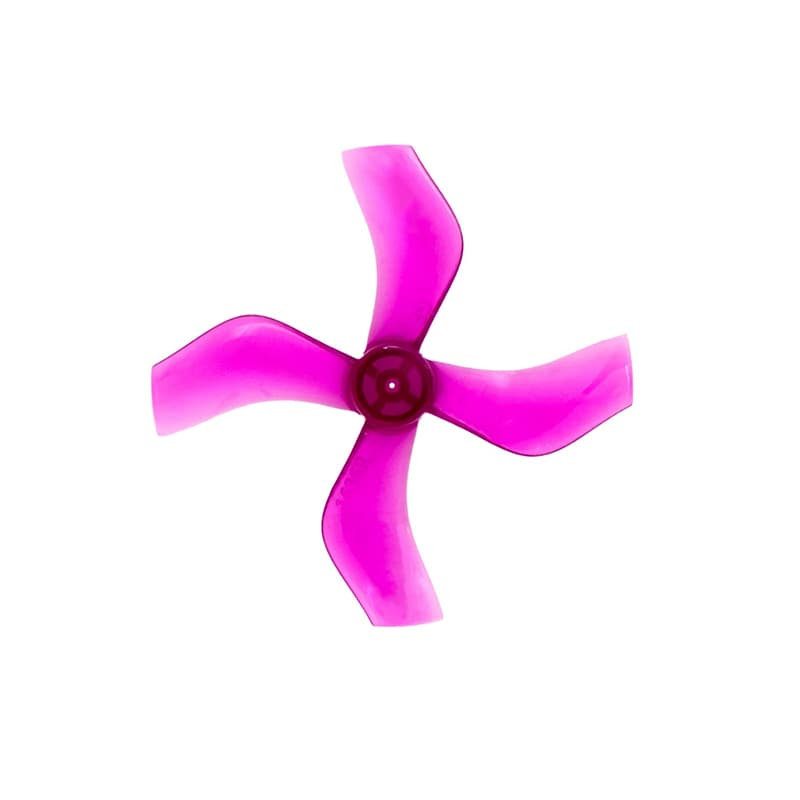 Pro-Range Propellers 40mm 1636 PC 4 Blade 1.5mm Propellers 4CW+4CCW- Clear Purple (Single Hole)