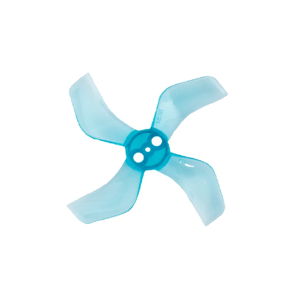 Pro-Range Propellers 40mm 1636 PC 4 Blade 1mm Propellers 4CW+4CCW- Clear Blue