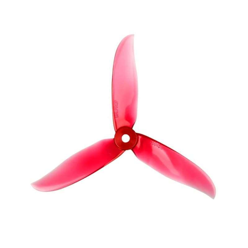 Foxeer DalProp Cyclone Triblade T5045C Pro Propeller 1 Pair CW+CCW-Crystal Red