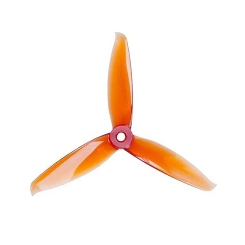 Pro-Range Propellers 5152(5.1X5.2) Tri Blade Flash 2CW+2CCW 2 Pair - Orange
