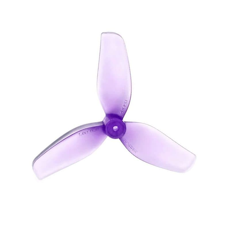 HQProp Ultralight Whoop Prop 1.4X1.1X3(35MM) Purple (2CW+2CCW)-PC-1MM Shaft