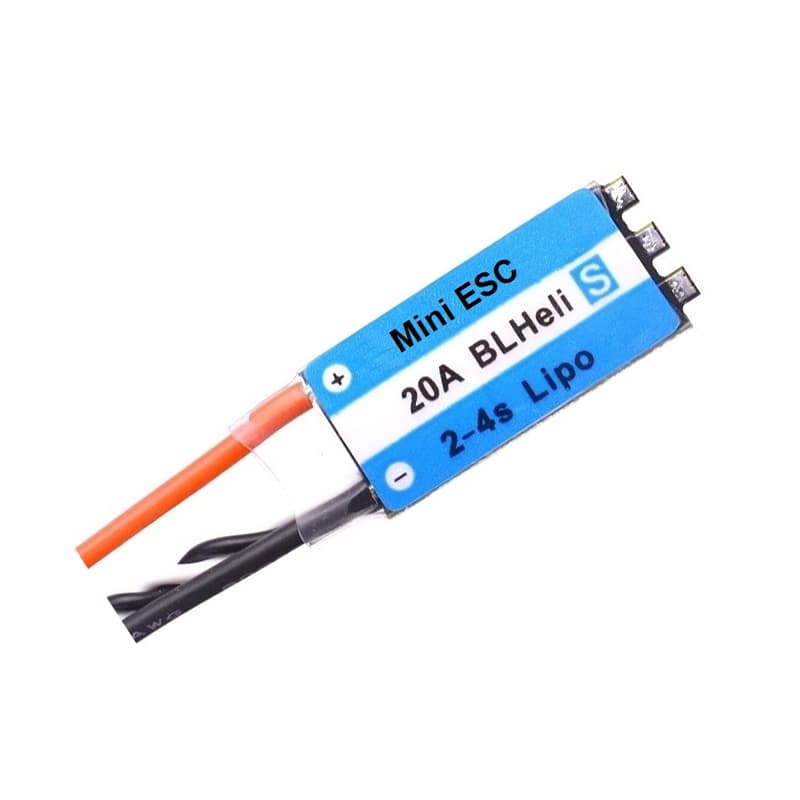Drone 20A 2-4S Mini BLHeli-S OPTO ESC for FPV Race RC Helicopter