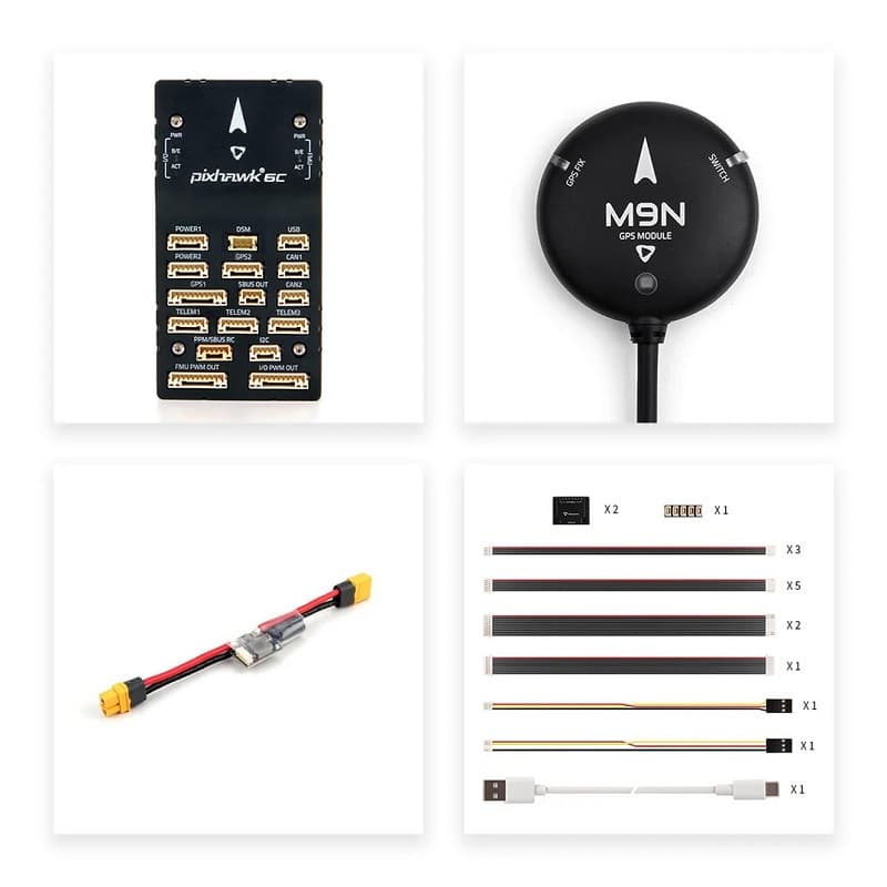 Holybro Pixhawk 6C Flight Controller + PM02 Power Module +M9N GPS