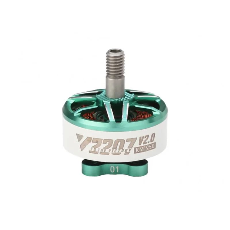 T Motor Velox V2207 V2.0 5"Freestyle Fpv Racing Drone Motor 4-6S Emerald Green 1950 KV