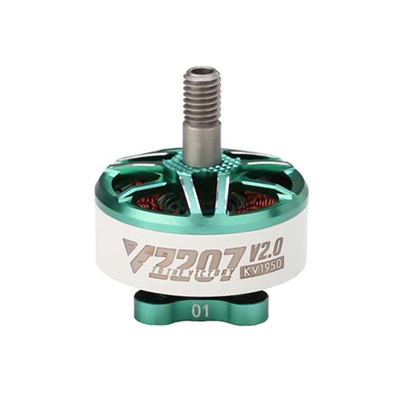 T Motor Velox V2207 V2 KV1950 (White + Cyan)