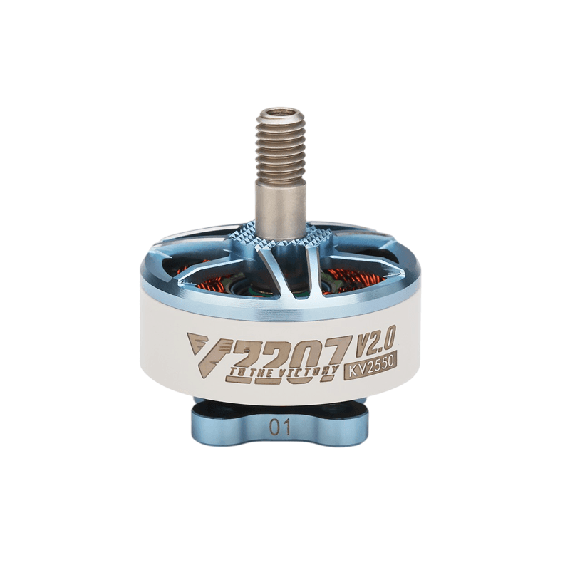 T Motor Velox V2207 V2.0 5"Freestyle Fpv Racing Drone Motor 4S 2550 KV(White+Blue)