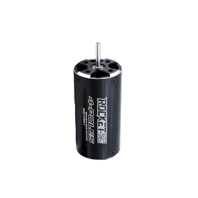 Rocket 2958 brushless rc boat motor 4POLE ¢3.175mm Black (4480 KV)