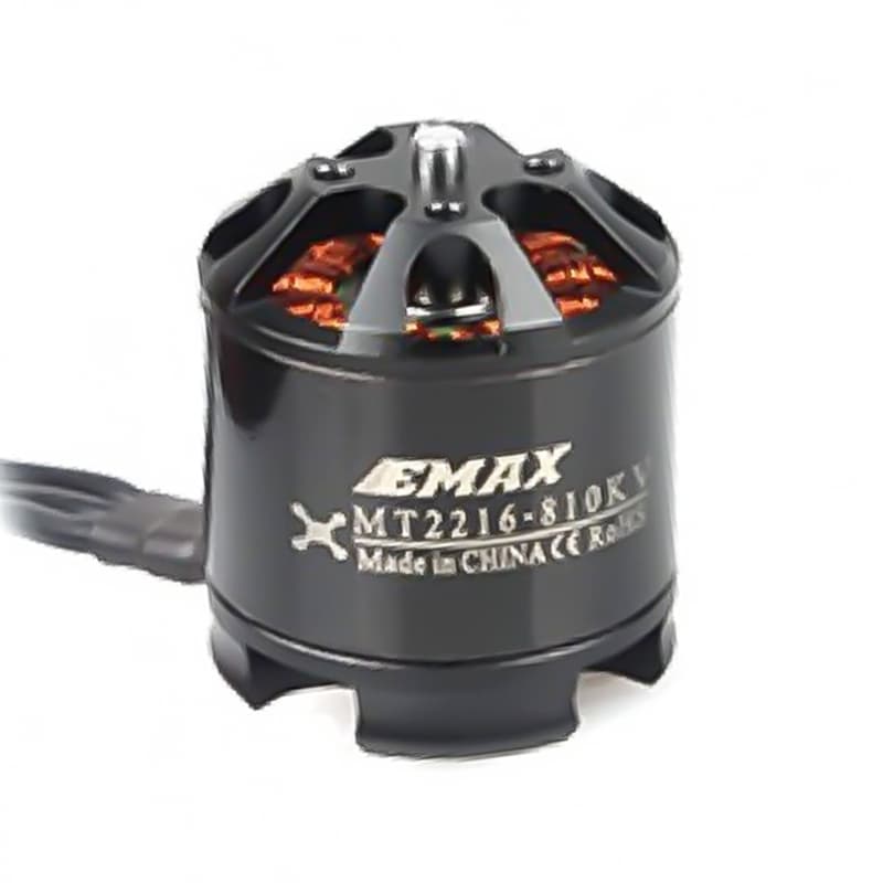 EMAX MT2216 810KV Brushless DC Motor ? Silver Cap (CCW Motor Rotation) with Prop1045 Combo (Original)