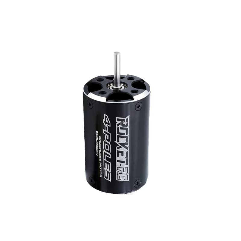 Rocket 2948 brushless rc boat motor 4POLE ¢3.175mm Black (6600 KV)