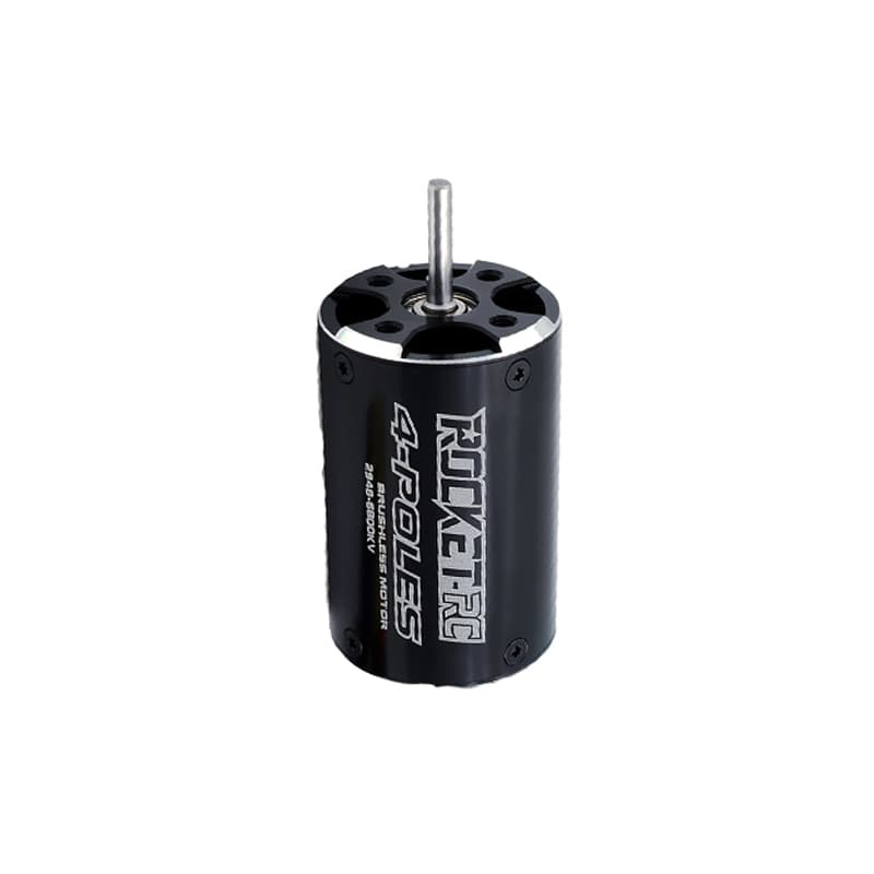 Rocket 2948 brushless rc boat motor 4POLE ¢3.175mm Black (6800 KV)