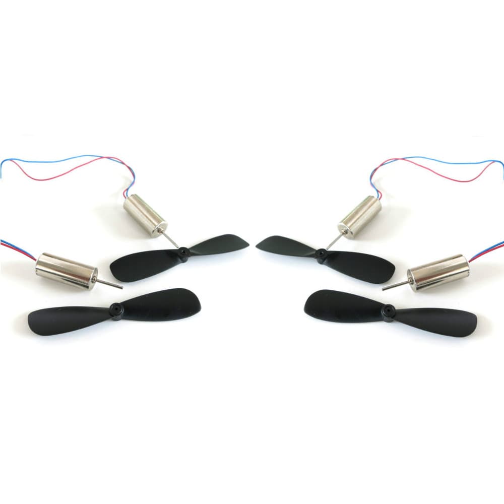 720 Magnetic Micro Coreless Motor + 55 MM Propeller for Micro Quadcopters - (Set of 4Pcs)