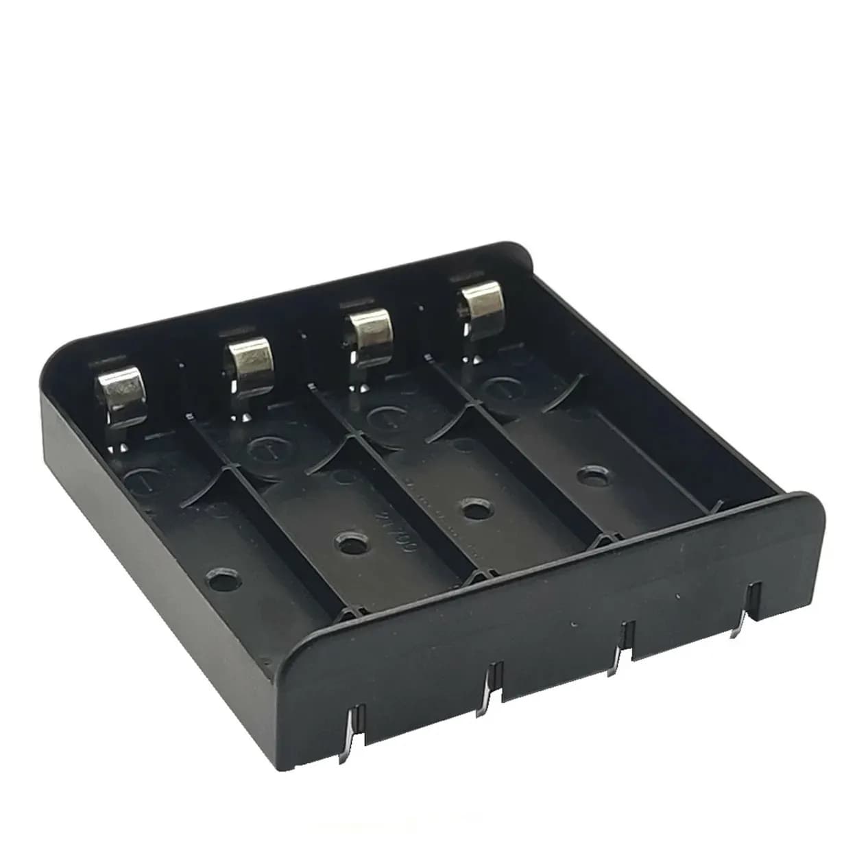 4 x 21700 Battery Holder 4 Cell Soldering Pins & Copper Contacts for Power Supply Projects