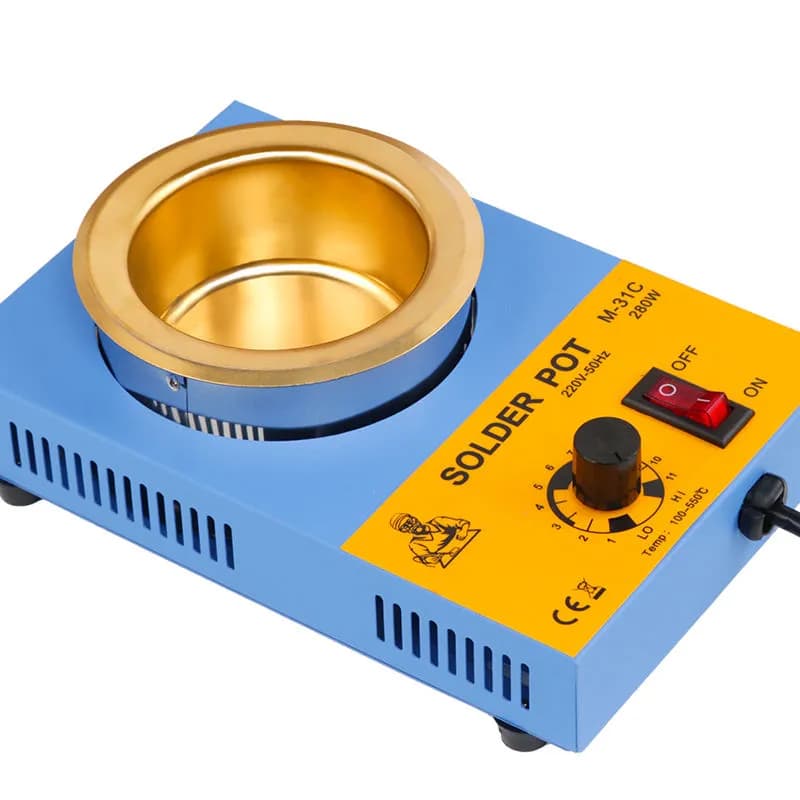 M-31C Temperature Controlled Soldering and Desoldering Pot Titanium Plate 80mm 220V 280W