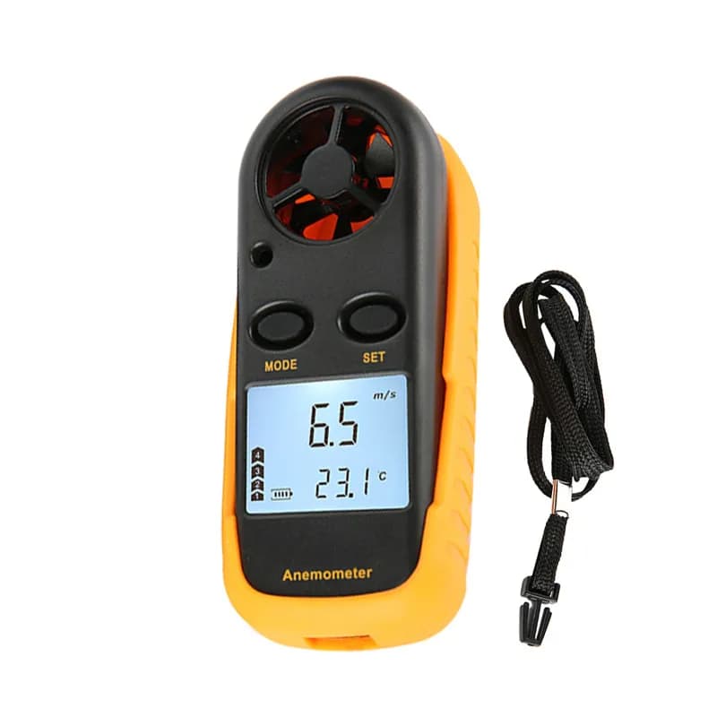 Thermocare anemometer wind speed meter With LCD Backlight Portable Digital