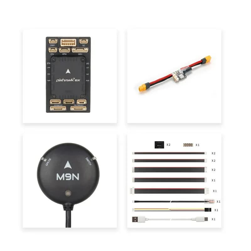 Holybro Pixhawk 6X Rev8 Mini Flight Controller Set with M9N GPS & PM02D Power Module