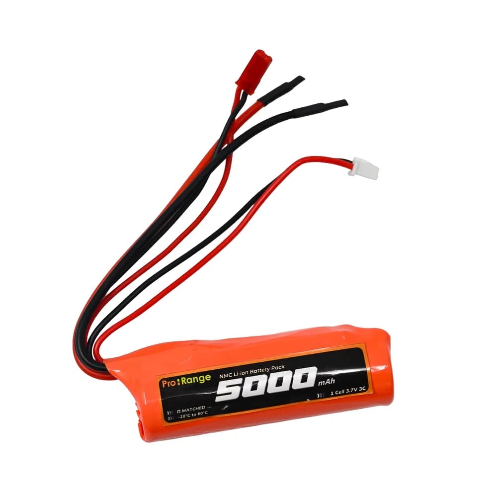 Pro-Range NMC 21700 3.7V 5000mAh 3C 1S1P Li-Ion Battery Pack