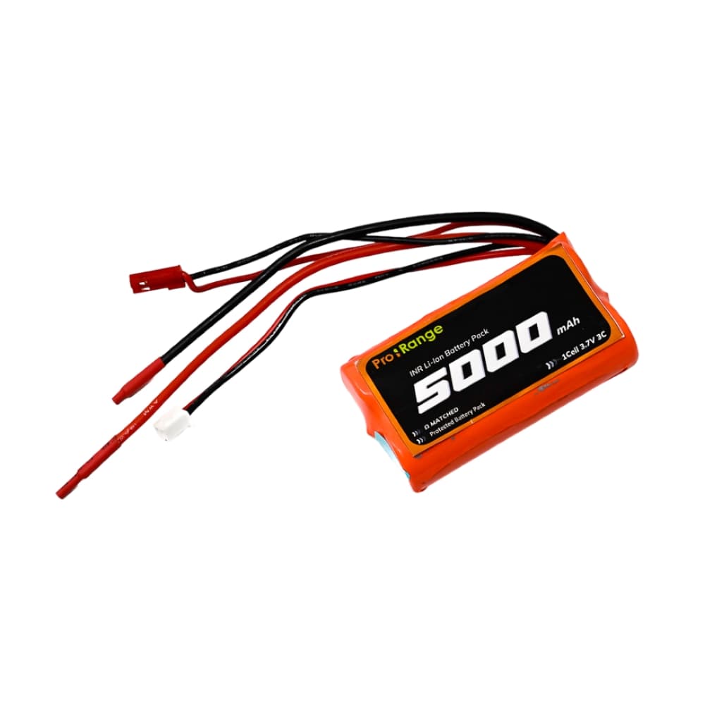 Pro-Range INR 18650 3.7V 5000mAh 3C 1S2P Li-Ion Battery Pack