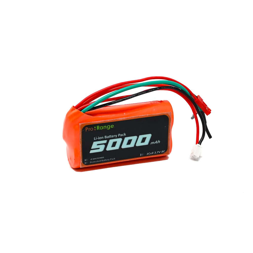 Pro-Range NMC 18650 3.7V 5000mAh 8C 1S2P Li-Ion Battery Pack