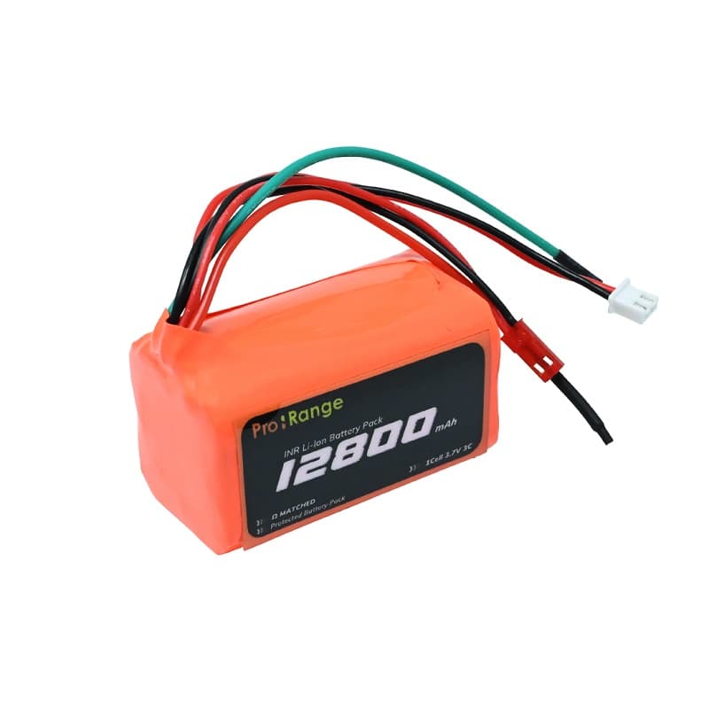 Pro-Range INR 18650 3.7V 12800mAh 3C 1S4P Li-Ion Battery Pack